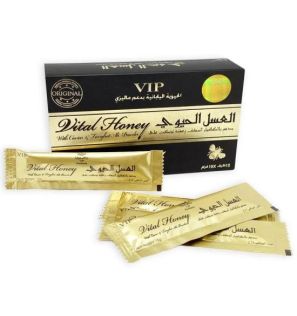 Королевский биомед Vital Honey VIP с тонгкат али (12 пакетиков по 15 г)  Королевский биомед Vital Honey VIP с тонгкат али (12 пакетиков по 15 г)